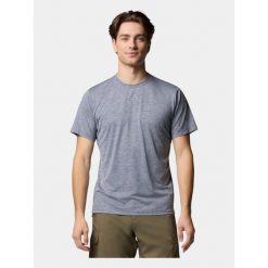 Koszulka sportowa męska Columbia Tech Trail Utility. Niebieskie t-shirty sportowe Columbia, bez wzorów, bez ramiączek, trekkingowe. Za 229.00 zł.