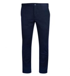 Spodnie Granatowe Męskie, Casualowe, Chinosy z Elastanem, Zwężana Nogawka -QUICKSIDE. Eleganckie spodnie Quickside, m, z bawełny. Za 111.00 zł.
