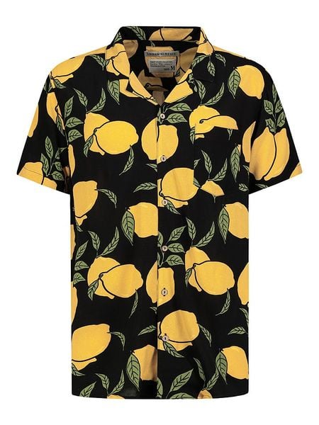 Urban Surface Koszula - Regular fit - w kolorze czarno-żółtym rozmiar: S. Czarne koszule Urban Surface, s, bez wzorów, z wiskozy, bez kołnierzyka, bez ramiączek. Za 48.05 zł.