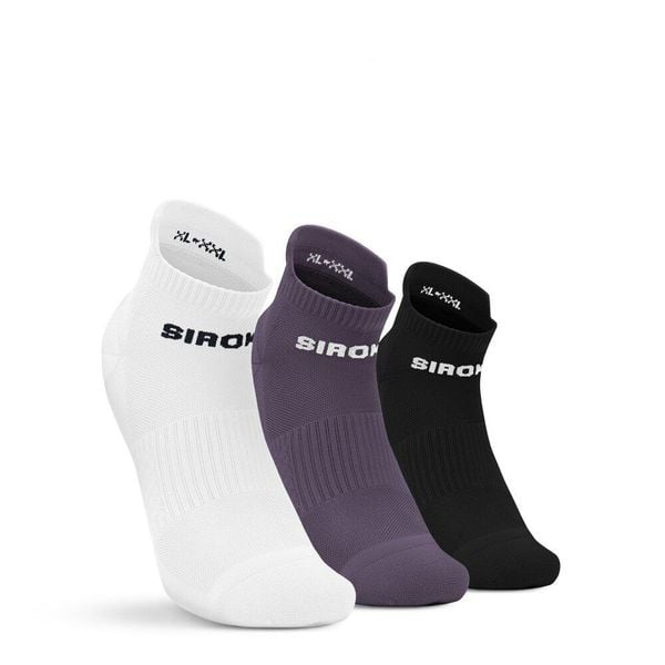 Krótkie skarpetki sportowe trójpak Fitness Siroko Trim Lavander. Białe skarpetki sportowe SIROKO, bez wzorów, z materiału. Za 84.00 zł.