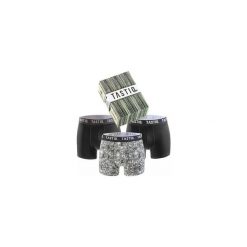 Bokserki Tastic Dollar 3-pakowe pudełko upominkowe w kolorze czarnym. Czarne bokserki Attiq, m, bez wzorów, z bawełny. Za 150.99 zł.