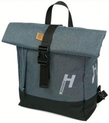 Plecak rowerowy/torba na bagażnik „Keep Rollin”. Szare torby na laptopa HABERLAND. Za 599.90 zł.