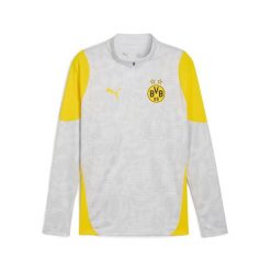 Męska bluza treningowa Borussia Dortmund z zamkiem 1/4 PUMA. Szare bluzy bez kaptura Puma, l, bez wzorów, bez kaptura. W wyprzedaży za 369.00 zł.