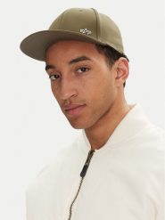 Alpha Industries Czapka z daszkiem Metal Label 156905 Zielony. Zielone czapki z daszkiem Alpha Industries, bez wzorów, z materiału. Za 99.99 zł.