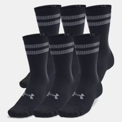 Skarpety sportowe Under Armour Essential Crew 6-PAK. Szare skarpetki sportowe Under Armour, bez wzorów. Za 79.99 zł.