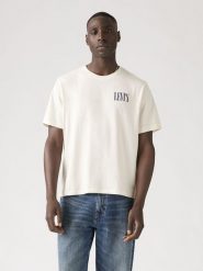 Levi's Koszulka w kolorze kremowym rozmiar: S. Brązowe bezrękawniki Levi's®, s, bez wzorów, z bawełny, bez kołnierzyka, bez ramiączek. Za 78.66 zł.