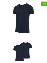 Fila Koszulki (2 szt.) w kolorze granatowym rozmiar: XXL. Niebieskie bezrękawniki Fila, xxl, bez wzorów, bez kołnierzyka, bez ramiączek. Za 73.99 zł.