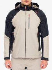 Kurtka przeciwdeszczowa męska CMP Fayro Jacket. Brązowe kurtki CMP, l, bez wzorów, z materiału, bez kaptura. Za 384.99 zł.