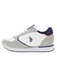 U.S. Polo Assn. Sneakersy w kolorze biało-szarym rozmiar: 45. Białe buty sportowe casual U.S. Polo Assn., bez wzorów, bez zapięcia. Za 192.79 zł.