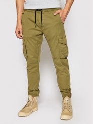 Alpha Industries Joggery 116202 Zielony Tapered Fit. Zielone joggery i bojówki Alpha Industries, m, bez wzorów, z bawełny. Za 229.99 zł.