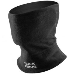 Komin maska polarowa na twarz dla dorosłych 3w1 Rockbros M012 wielofunkcyjna. Czarne szaliki ROCKBROS, bez wzorów, z polaru. Za 49.90 zł.