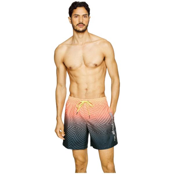 Szorty kąpielowe męskie Quiksilver Everyday Warped Logo Volley 17". Brązowe krótkie spodenki sportowe Quiksilver, m, bez wzorów, z materiału. Za 213.55 zł.