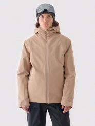 4F Kurtka narciarska w kolorze jasnobrązowym rozmiar: XXL. Brązowe kurtki narciarskie i snowboardowe 4F, m, bez wzorów, z puchu, narciarskie. Za 196.24 zł.