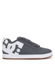 DC Sneakersy COURT GRAFFIK DC01661065 Szary. Szare buty sportowe casual DC, bez wzorów, z nubiku, bez zapięcia. Za 249.99 zł.
