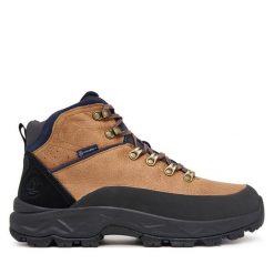 Trekkingi Timberland. Brązowe buty trekkingowe Timberland, bez wzorów, bez zapięcia. Za 649.99 zł.
