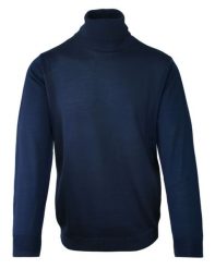 GOLF Niebieski, Atramentowy Klasyczny Wełna Merynosa, Męski - MM Classic. Niebieskie golfy MM Classic, l, bez wzorów, z jeansu, bez ramiączek. Za 175.00 zł.