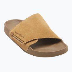 Klapki męskie Quiksilver Rivi Suede. Brązowe klapki Quiksilver. Za 219.99 zł.