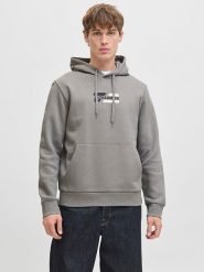 Jack & Jones Bluza "Jjcorp" w kolorze szarym rozmiar: XXL. Szare bluzy Jack & Jones, s, bez wzorów, z bawełny, z kapturem. Za 114.44 zł.