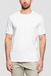 GUESS Biały bawełniany t-shirt męski Patch, Rozmiar M. Białe t-shirty Guess, m, z aplikacjami, z bawełny, bez kołnierzyka, bez ramiączek. Za 189.99 zł.