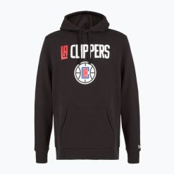 Bluza męska New Era NOS NBA Regular Los Angeles Clippers Hoody. Czarne bluzy New Era, m, bez wzorów, bez kaptura. Za 239.99 zł.