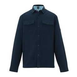 Męska Kurtka Koszulowa Spennith Plain Shirt Jacket. Niebieskie kurtki Regatta, l, z aplikacjami, z bawełny, bez kaptura. Za 237.99 zł.