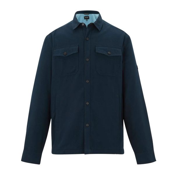 Męska Kurtka Koszulowa Spennith Plain Shirt Jacket. Niebieskie kurtki Regatta, m, z aplikacjami, z bawełny, bez kaptura. Za 238.99 zł.