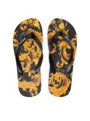 Versace Jeans Couture Japonki 80YA3SQ7 ZSS80 Czarny. Czarne japonki Versace Jeans Couture, bez wzorów, z jeansu. Za 269.99 zł.