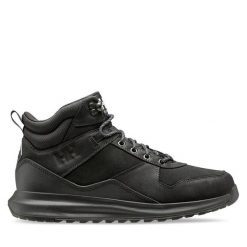 Trekkingi Helly Hansen. Czarne botki sznurowane Helly Hansen, bez wzorów, bez obcasa, bez zapięcia. Za 439.99 zł.