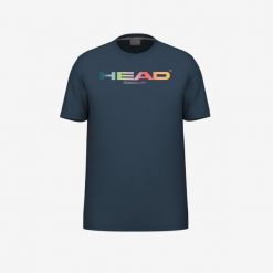 Koszulka Head Rainbow. Niebieskie t-shirty sportowe Head, bez wzorów, bez ramiączek, tenisowe. W wyprzedaży za 136.00 zł.