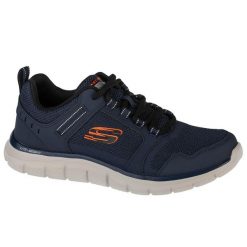 Buty sportowe Sneakersy męskie, Skechers Track-Knockhill. Brązowe buty sportowe casual Skechers, bez wzorów, z materiału. Za 249.99 zł.