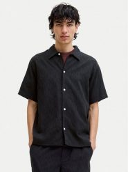 Jack & Jones Koszula Montauk 12293555 Czarny Relaxed Fit. Czarne koszule Jack & Jones, l, bez wzorów, z bawełny, bez kołnierzyka, bez ramiączek. Za 159.99 zł.