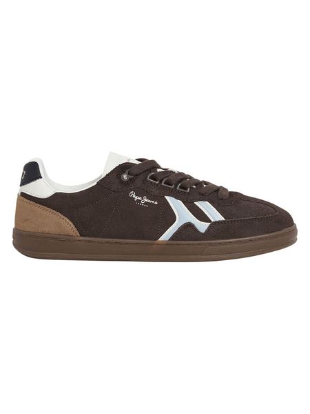Pepe Jeans FOOTWEAR Skórzane sneakersy w kolorze brązowym rozmiar: 43. Brązowe buty sportowe casual Pepe Jeans FOOTWEAR, bez wzorów, z jeansu, bez zapięcia. Za 166.32 zł.