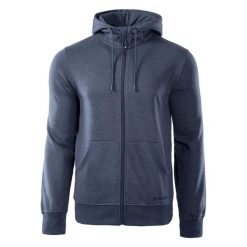 Bluza z kapturem Hi-Tec Silian II. Niebieskie bluzy z kapturem Hi-tec, m, bez wzorów, z bawełny, z kapturem. Za 140.45 zł.