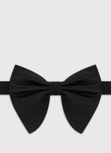 PAKO LORENTE – Elegancka czarna mucha męska. Czarne krawaty i muchy Pako Lorente, bez wzorów, z jedwabiu. Za 149.99 zł.