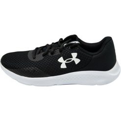 Buty do biegania męskie, Under Armour Charged Pursuit 3. Białe buty do biegania Under Armour, bez wzorów, z materiału, bez zapięcia, do biegania. Za 269.99 zł.