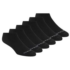 Skarpetki sportowe dla dorosłych 6pk Womens Cotton Nshw Blac. Czarne skarpetki sportowe Skechers, bez wzorów, z bawełny. Za 79.99 zł.