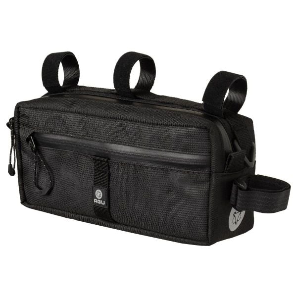 Torba na kierownicę Venture, odblaskowa, srebrna. Szare torby na ramię AGU, bez wzorów, z materiału, na ramię, z nadrukiem, bez dodatków. Za 179.99 zł.