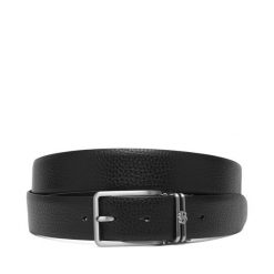 Pasek BOSS. Czarne paski Boss, bez wzorów. Za 679.99 zł.
