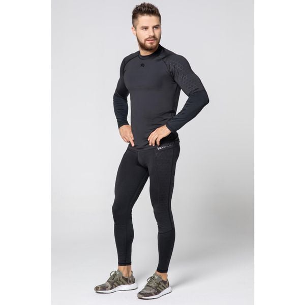 Koszulka szybkoschnąca fitness męska Rough Radical Stone LS. Niebieskie bielizna termoaktywna ROUGH RADICAL, l, bez wzorów, z dzianiny, bez ramiączek, na fitness i siłownię. Za 109.90 zł.