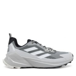Trekkingi adidas. Szare buty trekkingowe Adidas, bez wzorów, bez zapięcia. Za 339.99 zł.