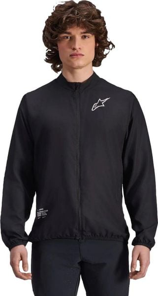 Wiatroodporna kurtka Alpinestars A-Aria męska. Czarne kurtki Alpinestars, m, bez wzorów, z materiału, bez kaptura. Za 429.55 zł.