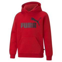 Puma Bluza Ess Big Logo Fl 58696511. Czerwone bluzy Puma, bez wzorów, z kapturem. Za 106.99 zł.