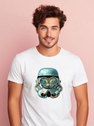 WOOOP Koszulka "Trooper Cat" w kolorze białym rozmiar: S. Białe bezrękawniki Wooop, s, bez wzorów, z bawełny, bez kołnierzyka, bez ramiączek. Za 56.99 zł.