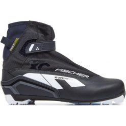 Buty biegowe Fischer XC Comfort Pro Black 2023. Czarne buty do biegania FISCHER, bez wzorów, bez zapięcia, narciarskie. Za 439.00 zł.