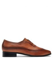 Baldowski Półbuty M00098-0741-008 Brązowy. Brązowe eleganckie półbuty Baldowski, bez wzorów, ze skóry, bez obcasa, bez zapięcia. Za 609.99 zł.