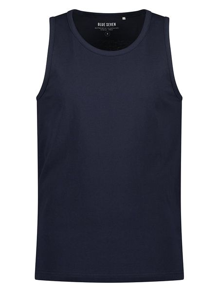 Blue Seven Top w kolorze granatowym rozmiar: XXL. Niebieskie bezrękawniki Blue Seven, xxl, bez wzorów, z bawełny, bez kołnierzyka, bez ramiączek. Za 31.95 zł.