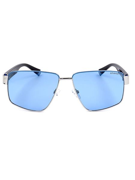 Polaroid Męskie okulary przeciwsłoneczne w kolorze czarno-błękitnym rozmiar: 58. Czarne okulary przeciwsłoneczne Polaroid. Za 122.38 zł.