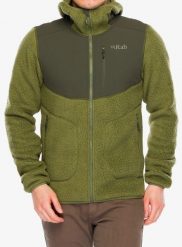Kurtka polarowa męska Rab Outpost Hoody. Zielone kurtki RAB, l, bez wzorów, z materiału, bez kaptura. Za 758.99 zł.