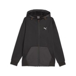 Bluza męska Puma Open Road Full-Zip Hoodie DK. Czarne bluzy z kapturem Puma, m, bez wzorów, z bawełny, z kapturem. Za 359.00 zł.