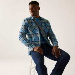 Koszula męska Spennith Shacket. Szare koszule Regatta, m, bez wzorów, z bawełny, bez kołnierzyka, bez ramiączek. W wyprzedaży za 289.20 zł.